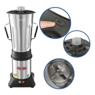 Imagem de Liquidificador Industrial Baixa Rotação Inox 8 L BM35 Bermar, Bivolt