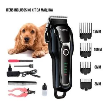 Imagem de Máquina Bivolt Profissional De Tosa com tesoura de unha Recarreavel Km