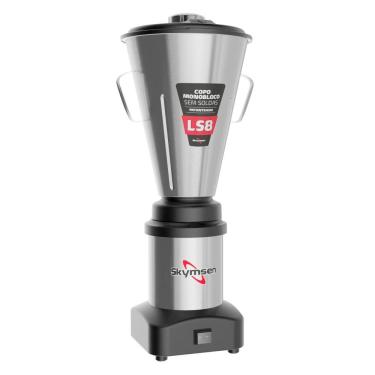 Imagem de Liquidificador Comercial LS8 8L Inox Copo Monobloco Bivolt para Uso Profissional Skymsen