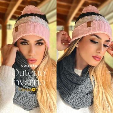 Imagem de Gorro Bombom Tricô de Minas Gerais Rosa - Girassol