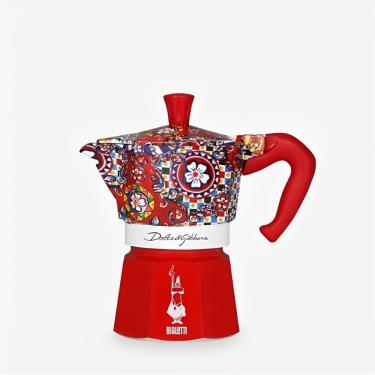 Imagem de Cafeteira Italiana Moka Express Dolce & Gabbana 3 Xícaras Alumínio Edição Especial Bialetti