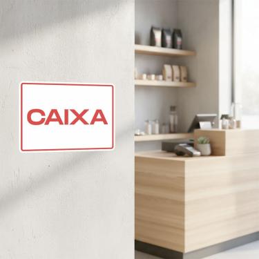 Imagem de Adesivo Decorativo Placa Caixa Sinalização Comércio Vinil Automotivo 20x15cm Teu Adesivo