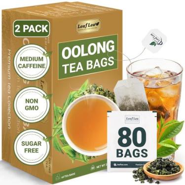 Imagem de Sachês de chá LeafLea Oolong 80 unidades sem açúcar, natural