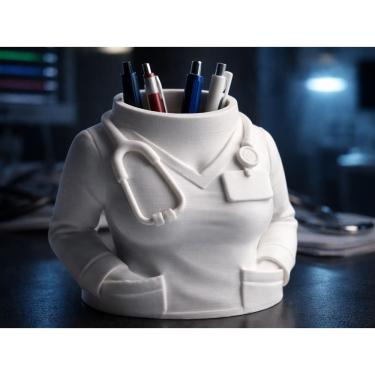 Imagem de Porta Canetas Jaleco Médico  Organizador de Mesa