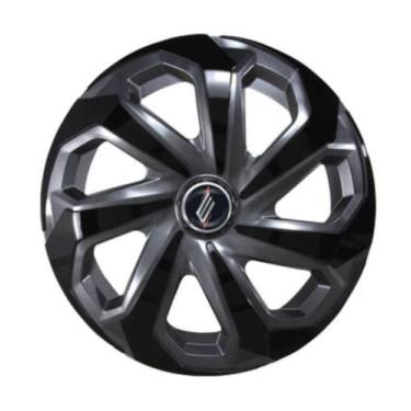 Imagem de Calota Sportiva Modelo Spider Aro 13 polegadas Graphite/Black Parafuso