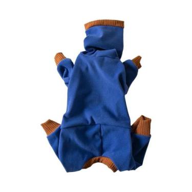 Imagem de Moletom Quente De Pelúcia Para Pets, Gola Alta, Roupa Para Cães De Qua
