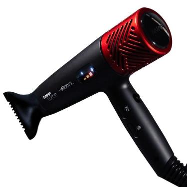 Imagem de Secador de Cabelo Turbe Digital 2400W Íons Negativos 3 Velocidades Preto e Vermelho Taiff 110V