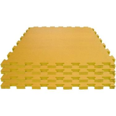 Imagem de Tatame Eva 4 Placas 1x1m 10mm - Amarelo - Evamax