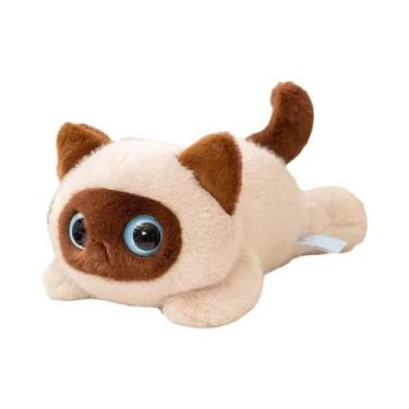 Imagem de Brinquedo De Pelúcia Gato De Olhos Grandes Com Simulação Realista 20/4