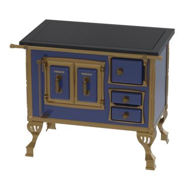 Imagem de Fogao a Lenha Venax GII n 1 Colonial Premium Azul SE