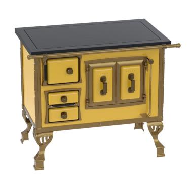 Imagem de Fogao a Lenha Venax GII n 1 Colonial Premium Amarelo SD