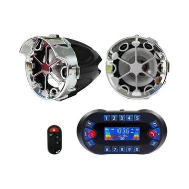 Imagem de Amplificador De Som Bluetooth Para Motocicleta MT730 2.1A, Reprodutor 