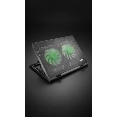 Imagem de Base Cooler Para Notebook 17" com LED Verde e 2 USB - Congratulations 
