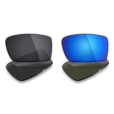 Imagem de 2 pares de lentes polarizadas de substituição da Mryok para óculos de sol Oakley Gascan – Opções