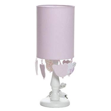 Imagem de Potinho de Mel Abajur Cúpula Tubular Urso Quarto Bebê Infantil Menina Rosa