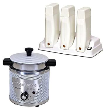 Imagem de Kit Depilação Termocera 750g + Base + 3 Aparelhos Roll-on