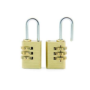 Imagem de Cadeados de bagagem de viagem compatíveis, cadeado de combinação de 3 dígitos, cadeado de código redefinível para armário de academia, armário esportivo, cerca, caixa de ferramentas, portão, capa