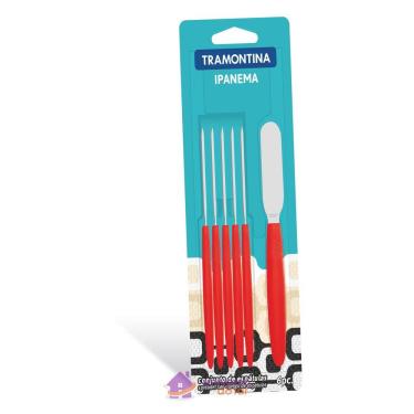 Imagem de Conjunto de Espátulas para Manteiga Tramontina Ipanema com Lâminas em Aço Inox Tramontina