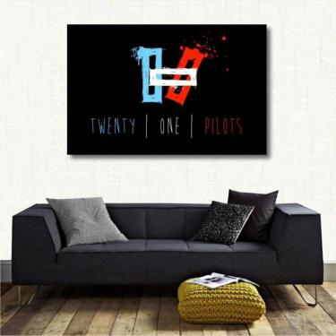 Imagem de Quadro decorativo Twenty One Pilots - Tela em Tecido