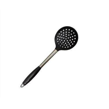 Imagem de Escumadeira de Silicone  Frituras Inox Ke Home Preta