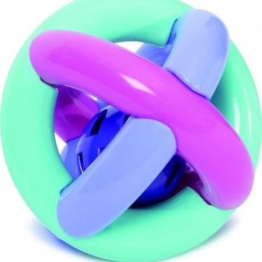 Imagem de Brinquedo Para Bebe Bola Maluquinha Com Chocalho Mercotoys