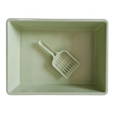 Imagem de Fenteer de para gatos PP bandeja de para gatinhos, recipiente de de toalete para de, fácil de, VERDE