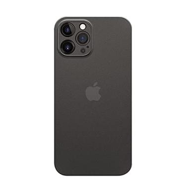 Imagem de Estojo macio transparente fosco fino ultrafino para iphone 13 12 mini 11 pro max x xs xr 7 8 plus se2 capa traseira dura transparente pp, preto, para ipone se 2020