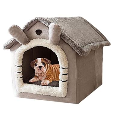 Imagem de Casa de gato removível - Four Seasons Universal Dog House Cat Bed,Cama portátil para cachorro quente de inverno para área de entrada e sala de estar Genérica