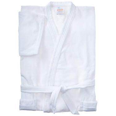 Imagem de Roupão Aveludado Lepper Santorini Branco Médio Pacote de 1 Algodão Tradicional