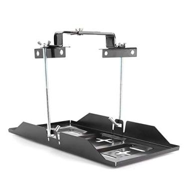 Imagem de Braçadeira de bandeja de bateria, braçadeira de retenção, bandeja de bateria preta, suporte de bateria de armazenamento Montagem de bandeja de fixação de fixação kit de suporte de carro acessório (23 cm)