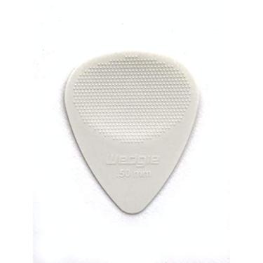 Imagem de Wedgie Palhetas de guitarra texturizadas de nylon XT WNPP50, creme de 0,50 mm, pacote com 12