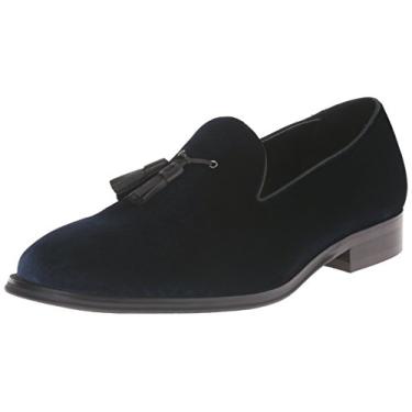 Imagem de Steve Madden Mocassim masculino sem cadarço Bway, Veludo azul, 7