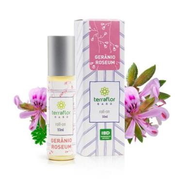 Imagem de Perfume Roll On Natural De Gerânio 10ml - Terra Flor Aromaterapia