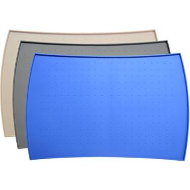Imagem de (Small, Blue) - PetFusion Waterproof Pet Food Mat - (Multiple sizes for dogs & cats). FDA Grade Silicone [Superior Hygiene, Non-Toxic, Hypoallergenic, Multiple Sizes]