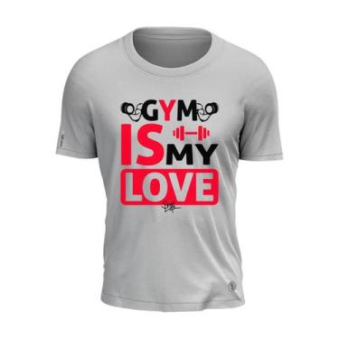 Imagem de Camiseta Gym Is My Love Shap Life Halter Academia Algodão