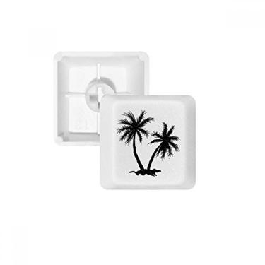 Imagem de Kit de atualização para jogos de teclado mecânico PBT com contorno preto da Beach Coconut Tree
