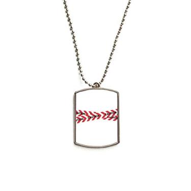 Imagem de DIYthinker Colar com pingente de etiqueta de cachorro em aço inoxidável com logotipo linha de cuidado