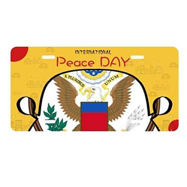 Imagem de DIYthinker Emblema nacional dos Estados Unidos para placa de carro Decoração Dia da Paz