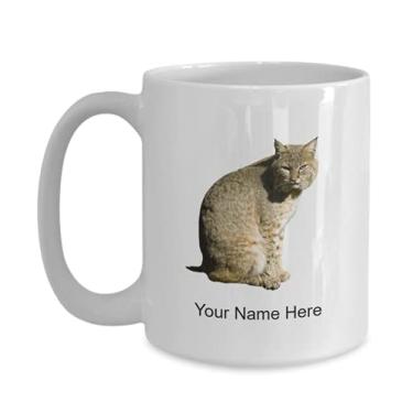 Imagem de SpreadPassion Caneca relaxante personalizada Bobcat - xícara de café para amantes de lince-relaxante ideia crianças meninos meninas amor - Caneca de café 445 ml