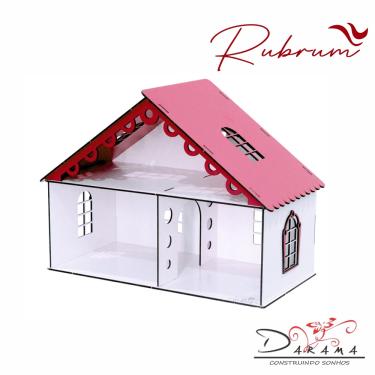Imagem de Casa de bonecas para mini bonecas compatível com lol E polly modelo lily rubrum - darama