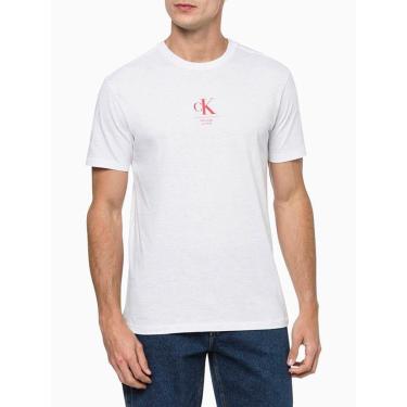 Imagem de Camiseta Calvin Klein Masculina CK New York Branca - CKJM111D-0900-Masculino