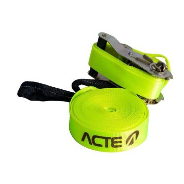 Imagem de Slackline 10 Metros com Catraca T122 Verde Acte Sports