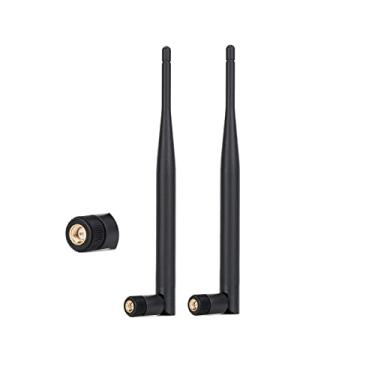 Imagem de Fosi Audio Antena Bluetooth WiFi SMA Macho PC 2.4GHz 6dBi Banda Única Boost Alcance de Áudio Bluetooth Home Office Roteador de Rede Sem Fio Amplificador Câmera IP Extensor de Alcance Sem Fio 2 Pacote