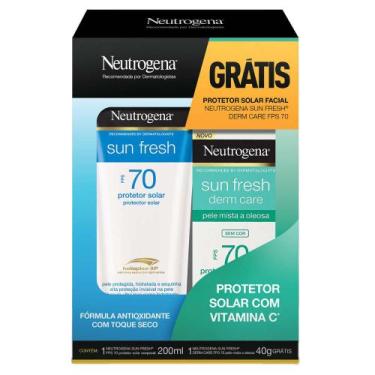 Imagem de Neutrogena Sun Fresh Fps 70 Kit  Protetor Solar Corporal + Protetor So