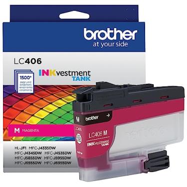 Imagem de Brother Cartucho de tinta genuína LC406M de rendimento padrão Magenta INKvestment Tank
