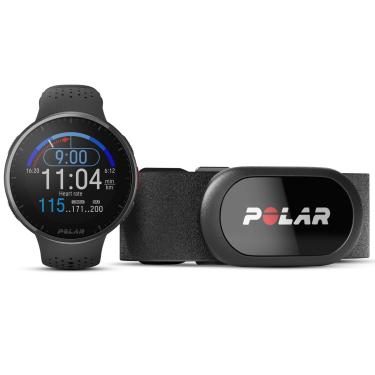 Imagem de Polar Kit Pacer Pro Preto + Sensor de Frequência Cardíaca H10 Preto - Relógio com GPS, Ultraleve, Botões aderentes, Programas de treino e recuperação, Monitor de FC, Contraste de tela aprimorado
