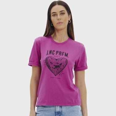 Imagem de Camiseta Easy Lança Perfume Heart In24 Rosa Feminino