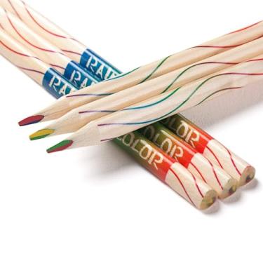 Imagem de ThEast 10 lápis arco-íris, 4 cores em 1, lápis de cor arco-íris para colorir adultos, melhores presentes para crianças, lembrancinhas de festa, pré-afiados