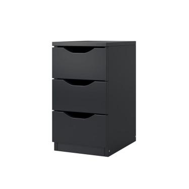 Imagem de Gaveteiro 3 Gavetas Escritório Preto Grande Qualidade
