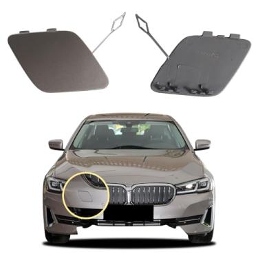 Imagem de Capa de gancho de reboque para para-choque dianteiro de carro compatível com edição de luxo BMW série 5 2021 2022 2023 520 528 530 535 550i tampa de reboque 51119852209 51115A29948 tampa pequena de